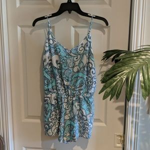 Lilly Pulitzer Paisley Print Romper Size Large !